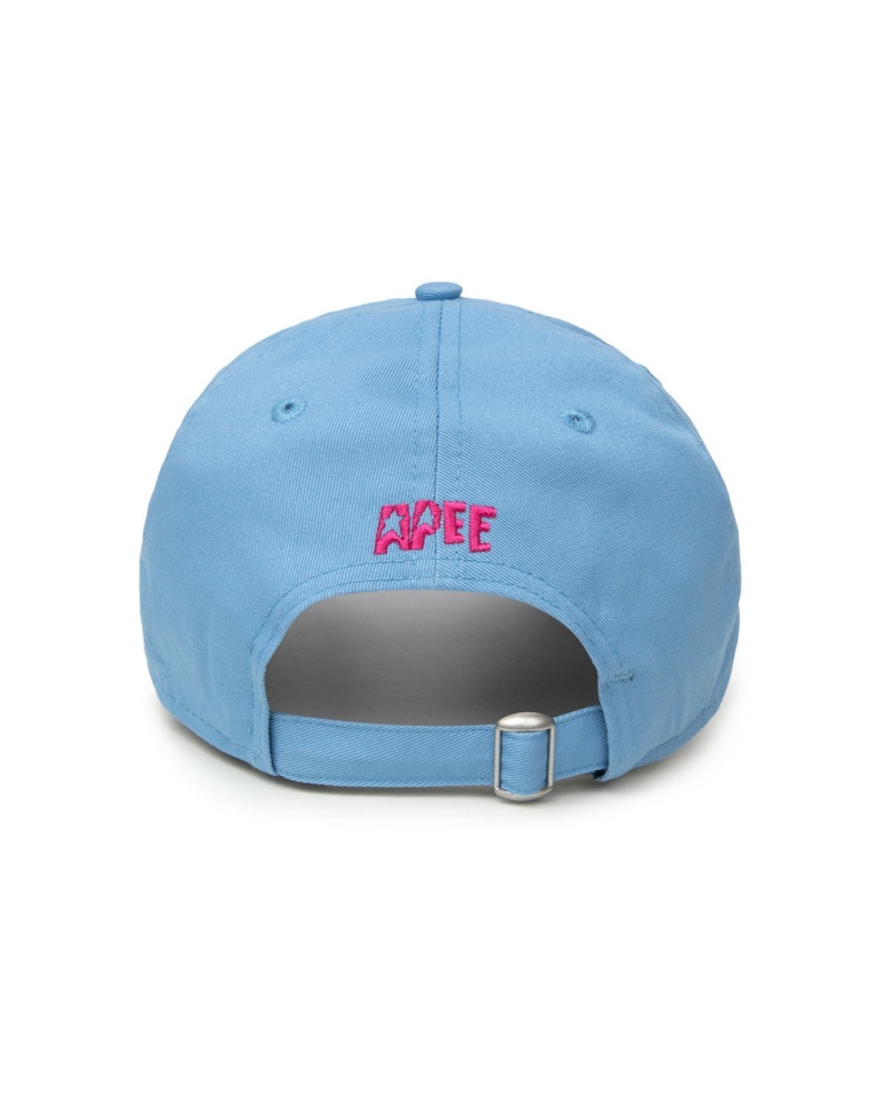 Chapeaux Bape X New Era logo Bleu Femme | GJM-18249006